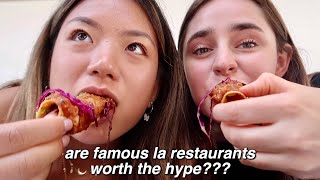 eating at instagram famous LA restaurants for 24 hours