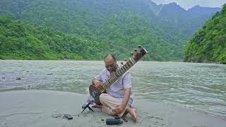 Raj Improvise - 63 - Playing Raag Megh Near Ganga & Vashishth Case Rishikesh