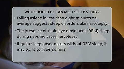 Who Should Get An MSLT Sleep Study? - Sleep Apnea Support Network