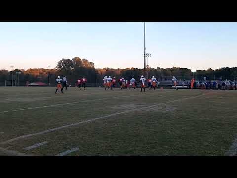 Northwest Guilford Middle School battles Jamestown Middle in football on 10/19/2022...NWG 24, JMS 6