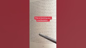 This is blocking your manifestation