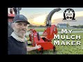 Making Landscaping Mulch with the Land Pride WC1504 Wood Chipper