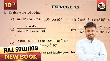 Class 10 Maths Chapter 8 Exercise 8.2 NCERT Solution | CBSE | Ex 8.2 Class 10th | Trigonometry
