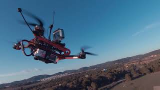 DJI FPV + Paul Drones 7 Quad flight in formation