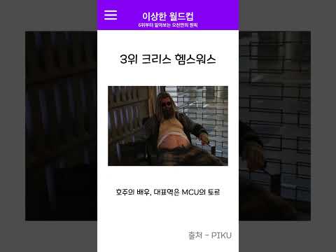 존잘 외국배우 순위