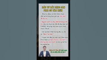 Đầu Tư Bất Động Sản Phải Có Tầm Nhìn #dophuongtoanbds #batdongsan #bds #bấtđộngsản #bđs