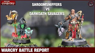 WARCRY BATTLE REPORT - Gloomspite Gitz vs Darkoath Savagers - The Quest To Gnarlwood & Realm Of Ghur