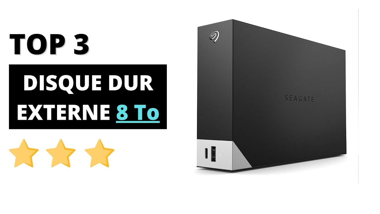 IDEAL INFORMATIQUE  DISQUE DUR EXTERNE SEAGATE ONE TOUCH HUB 8 TO