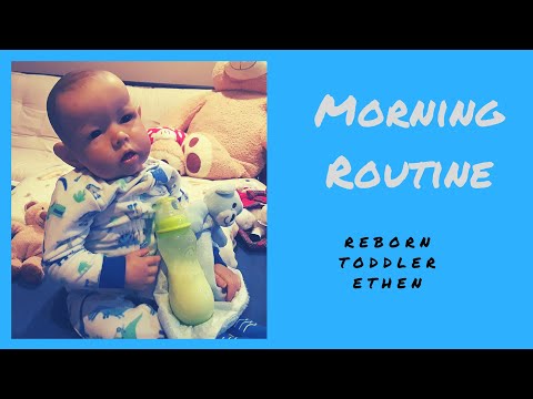 Reborn Toddler Liam morning routine with newborn Eli