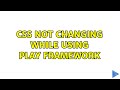 CSS not changing while using Play Framework
