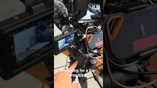 Preparing for a multi-cam live stream. #livestream #broadcast #sony #camera