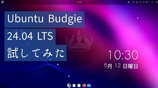Ubuntu Budgie 24.04LTSを試してみた[Linux]