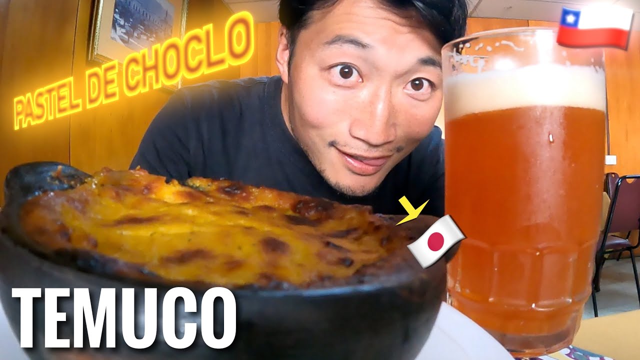 Esto es TEMUCO, sur de CHILE 🇨🇱 | Japonés reacciona a Chacarero, Pastel de choclo