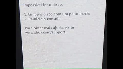 Como resolver o problema de limpe o disco Xbox 360?