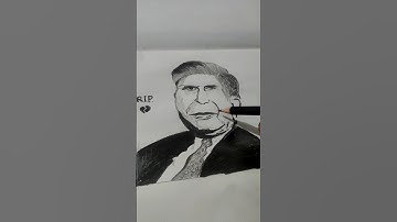 R.I.P.💔 Sir Ratan tata | Ratan tata death 💔😔|| art Ratan tata #realhero Portrait of sir Ratan tata
