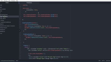 Create a Dropdown Menu using ReactJS