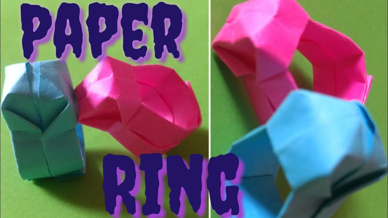 Origami Ring Diy Easy paper ring boys craft Step by step tutorial NAdiycrafts 