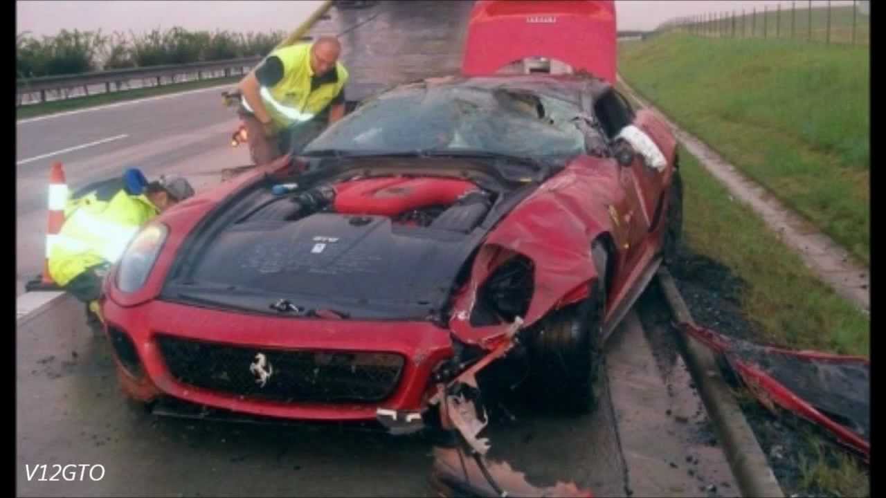 Ferrari 599 GTO Crash
