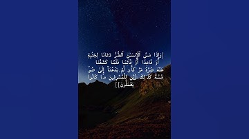 سورة يونس الأية [١٢]، بصوت القارئ :عبد الرحمن مسعد .🌷