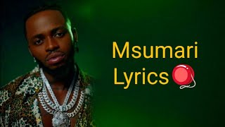 Diamond Platnumz--Msumari Lyrics Video