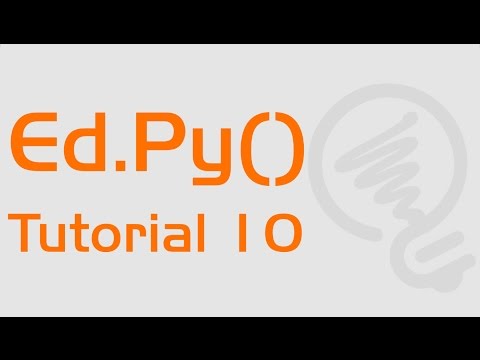 EdPy: Tutorial 10 - Objects and Classes