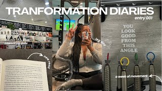 transformation diaries 001: healing is SCARY, a week of movement, building community + more