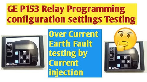 GE make P153 Over Current Earth Fault Relay Programming & Testing #Relay_testing #GE_P153 #DRONVEER