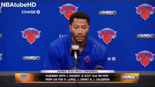 Derrick Rose - Knicks Introduction Press Conference