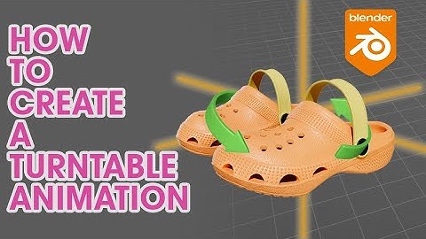 How to create a turntable animation in blender