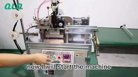 QLQ-ZCM-1 Nylon zipper closed-end cutting machine #zippermachine #zippercuttingmachine