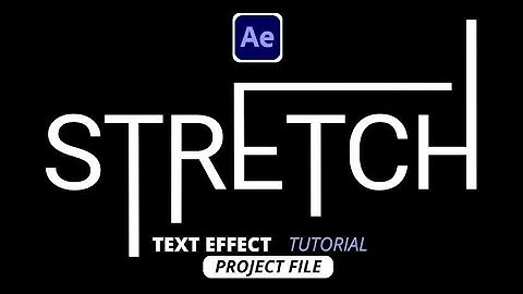 Stretch TEXT Effect Tutorial After Effects 2024 ( how to create text animation )