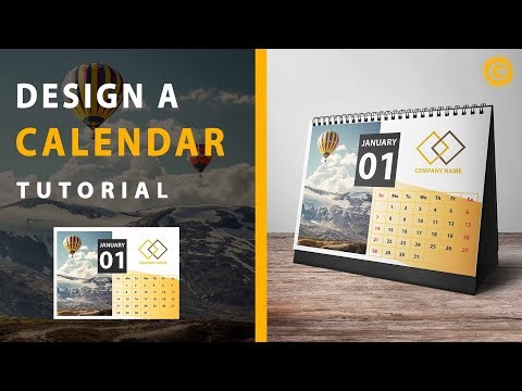How to Create a Calendar | Desk calendar | Adobe Illustrator Tutorial