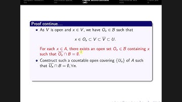 Separation Axiom: Part (4)
