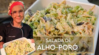 Salada refrescante de alho poró!