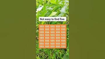 Not easy to find five (part 294) #brainteasers #search #find #puzzle
