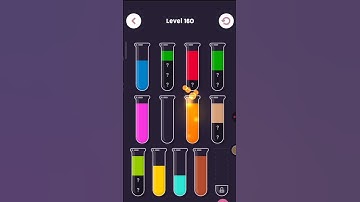 Color Water  Puzzle Sort Video❤️👌 Level 160 #games #puzzle #gameplay #watercolorsort #puzzlegame
