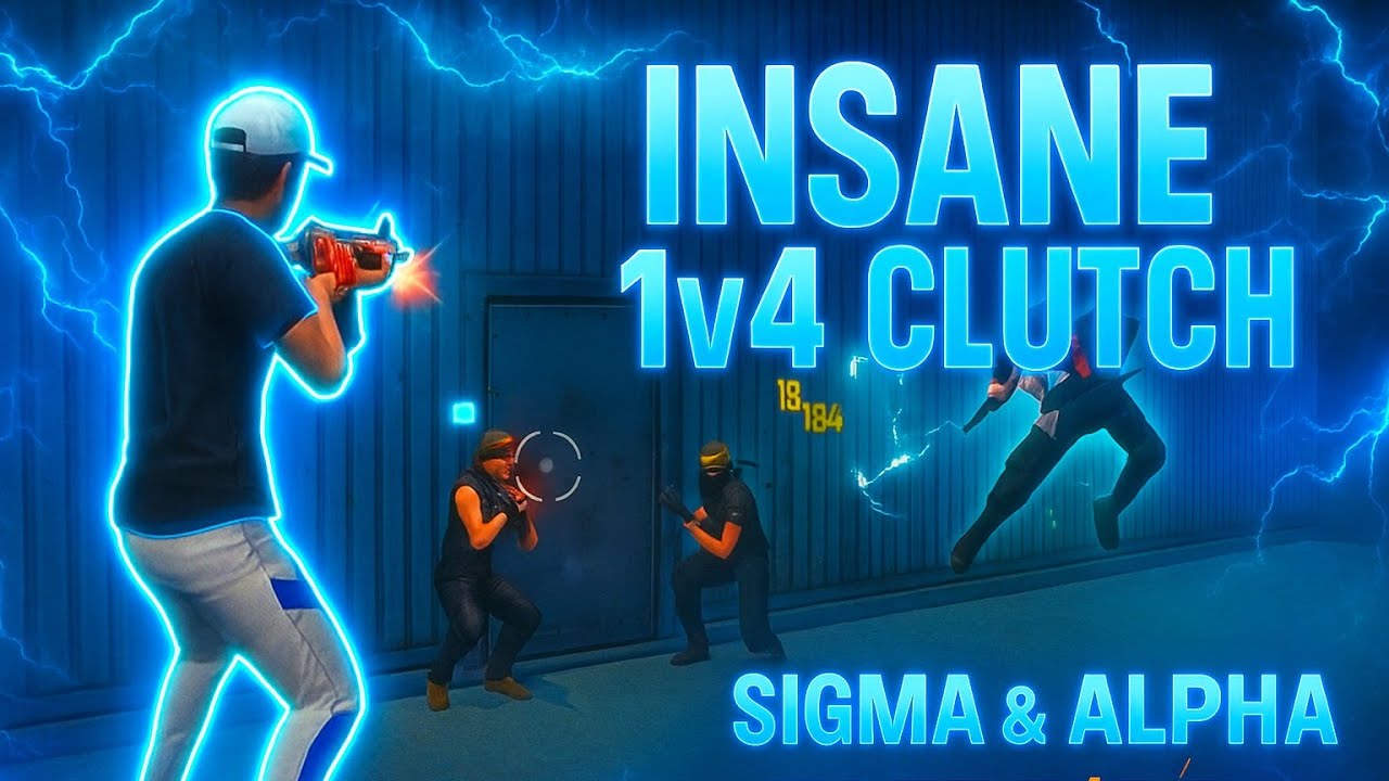 INSANE 1v4 Clutch in Garena Free Fire 🔥🗿 | Short Intense Gameplay ...