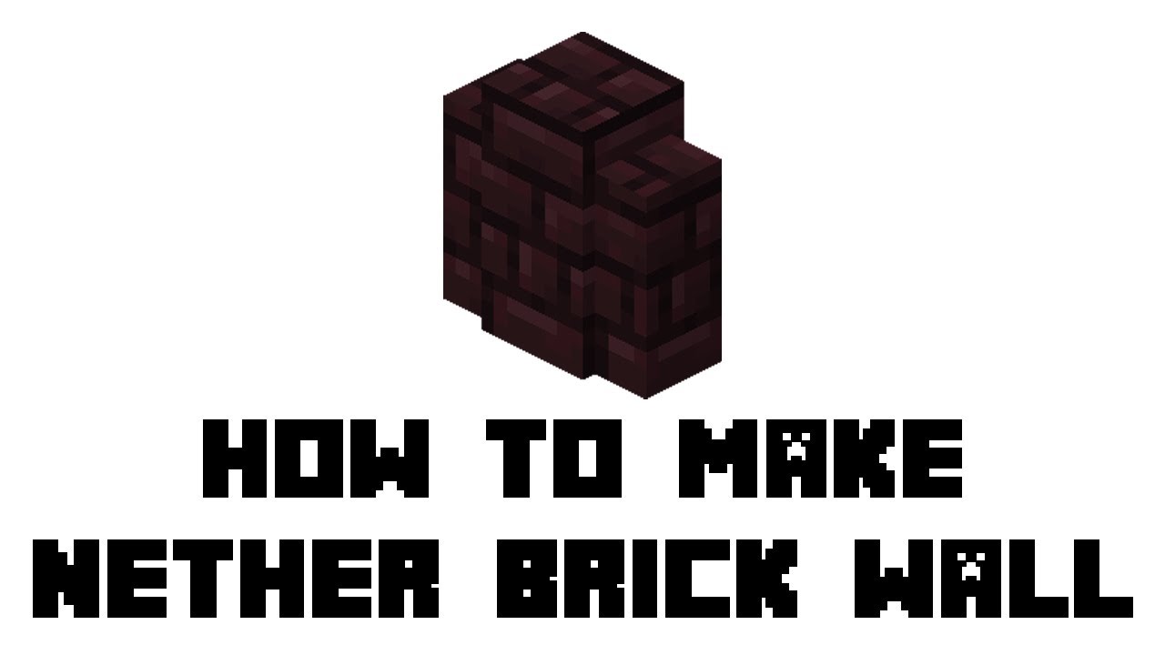 Minecraft Survival: How to Make Nether Brick Wall