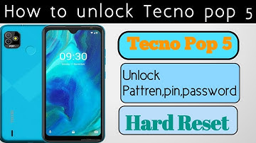 Tecno Pop 5 hard reset | How to unlock pattren,pin tecno pop 5