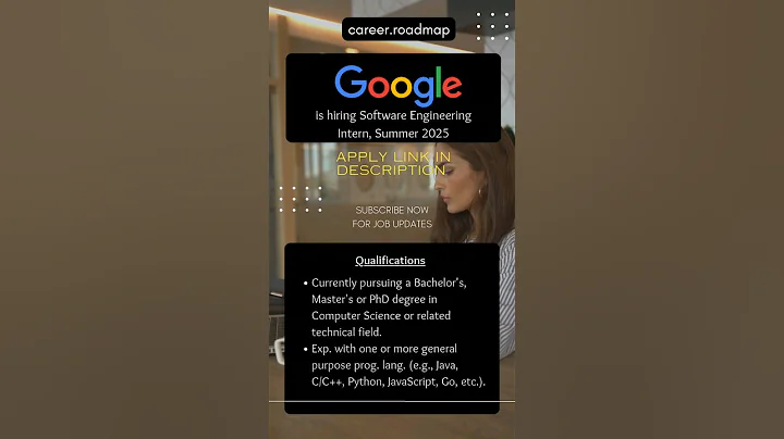 Google is hiring for Software Engineering Intern Summer 2025