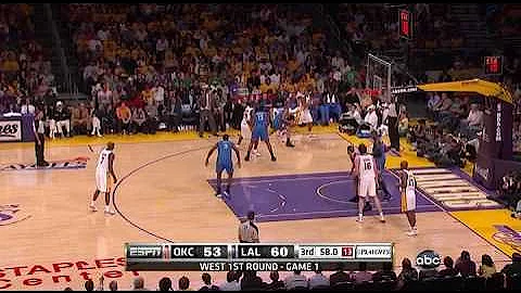 Lakers Highlights vs Thunder game 1 NBA Playoffs HD