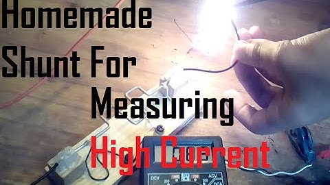 Homemade Shunt For Measuring Large DC Currents