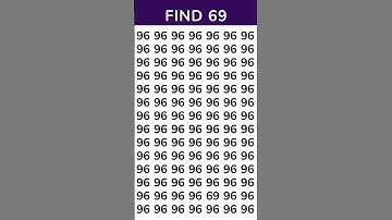 Find the ODD Number -  69 | Fun Quiz #quiz #challenge