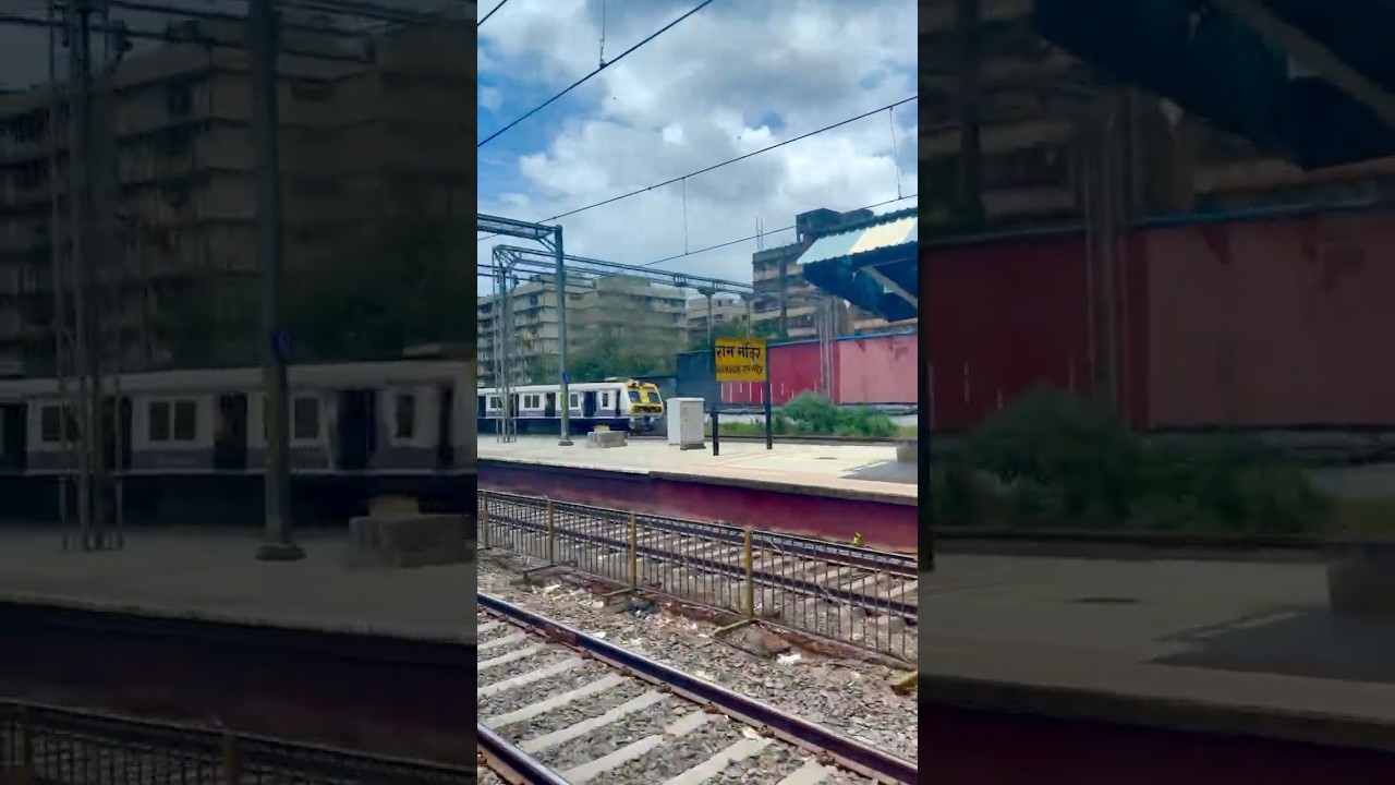 ☁️ Cloudy Skies & Sunshine from Mumbai Local ☀️ | Peaceful Train Vibes 