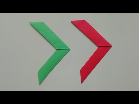 Origami Bumerang Yapımı - Kağıttan Bumerang Nasıl Yapılır