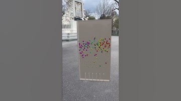 Machine automatically sorting hundreds of small balls by color V2 #physics #experiment #satisfying