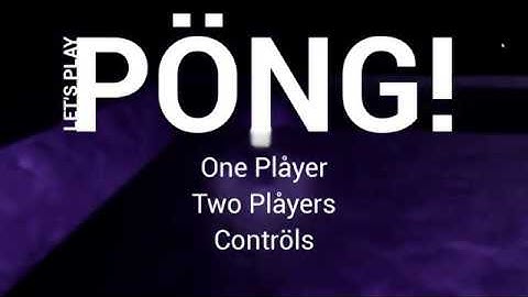 I made PÖNG, a Pong clone in Unreal Engine 4