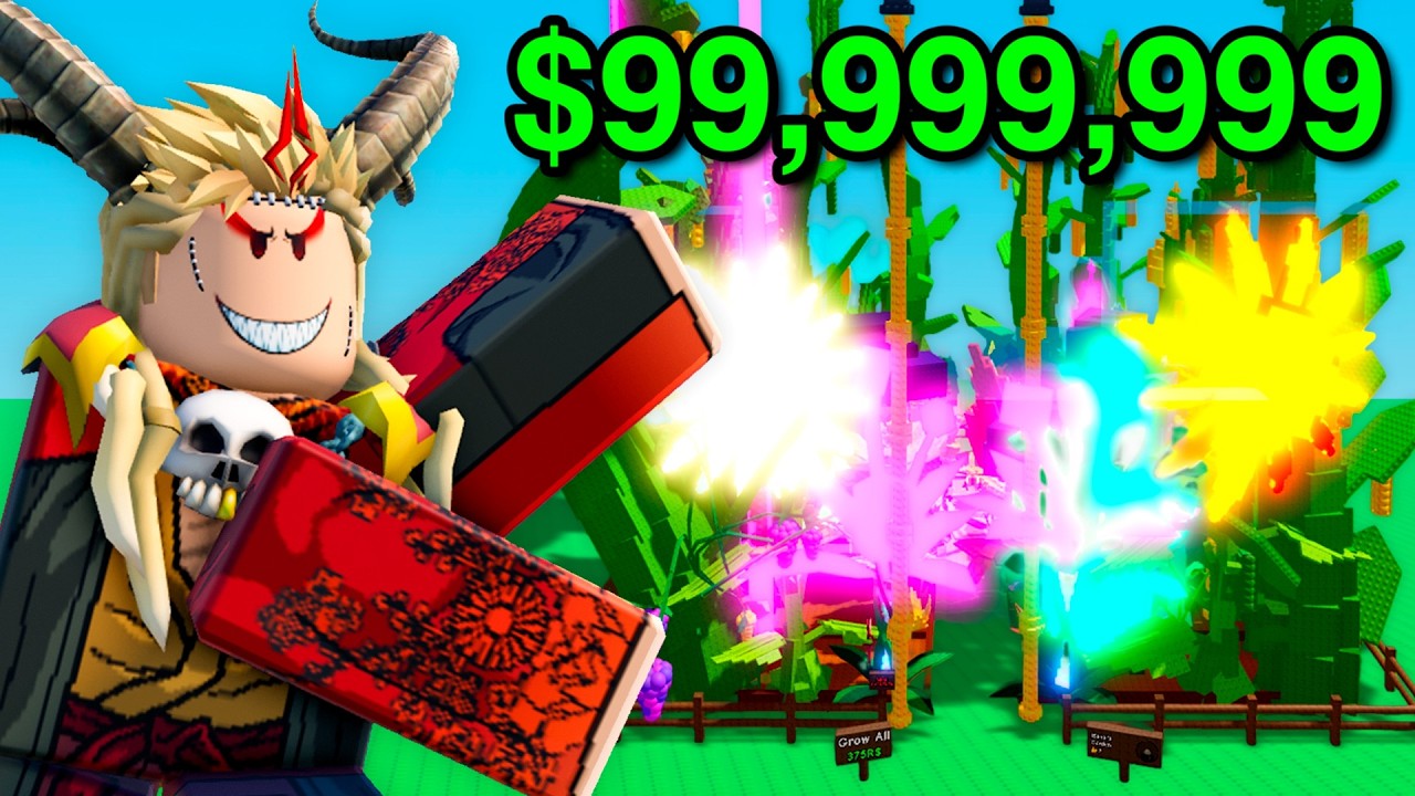 I Spent $909,523,712 Robux in Grow a Garden