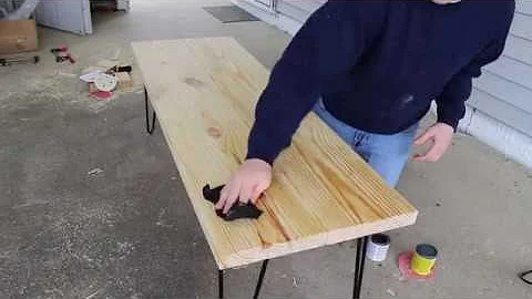 DIY Hairpin Leg Coffee Table