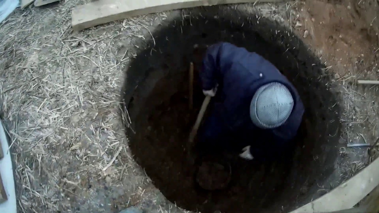скоростная копка колодца 15 колец в день - YouTube